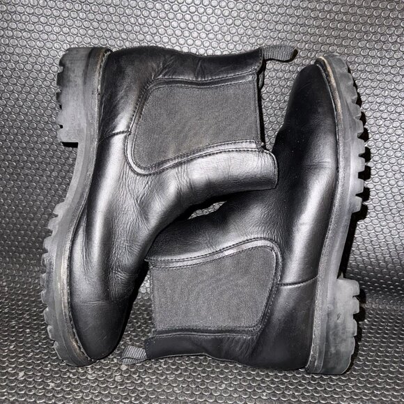 Thursday Boot Company Legend Black Matte Leather Chelsea Boots Women’s Size 7.5 - Picture 5 of 9